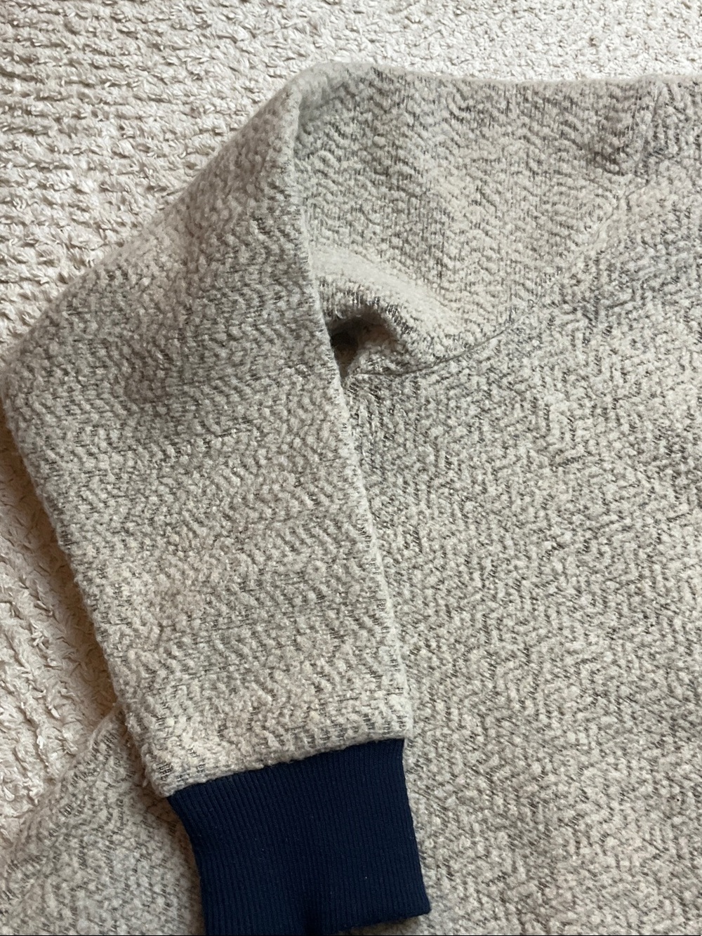 Patagonia W's Woolyester Fleece Pullover Oatmeal Heather Color Size Small - Picture 15 of 16